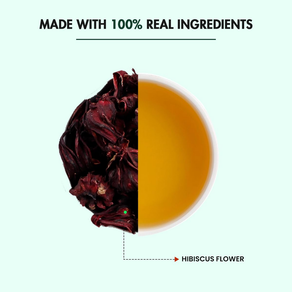Tea Treasure Hibiscus Green Tea Powder - Distacart