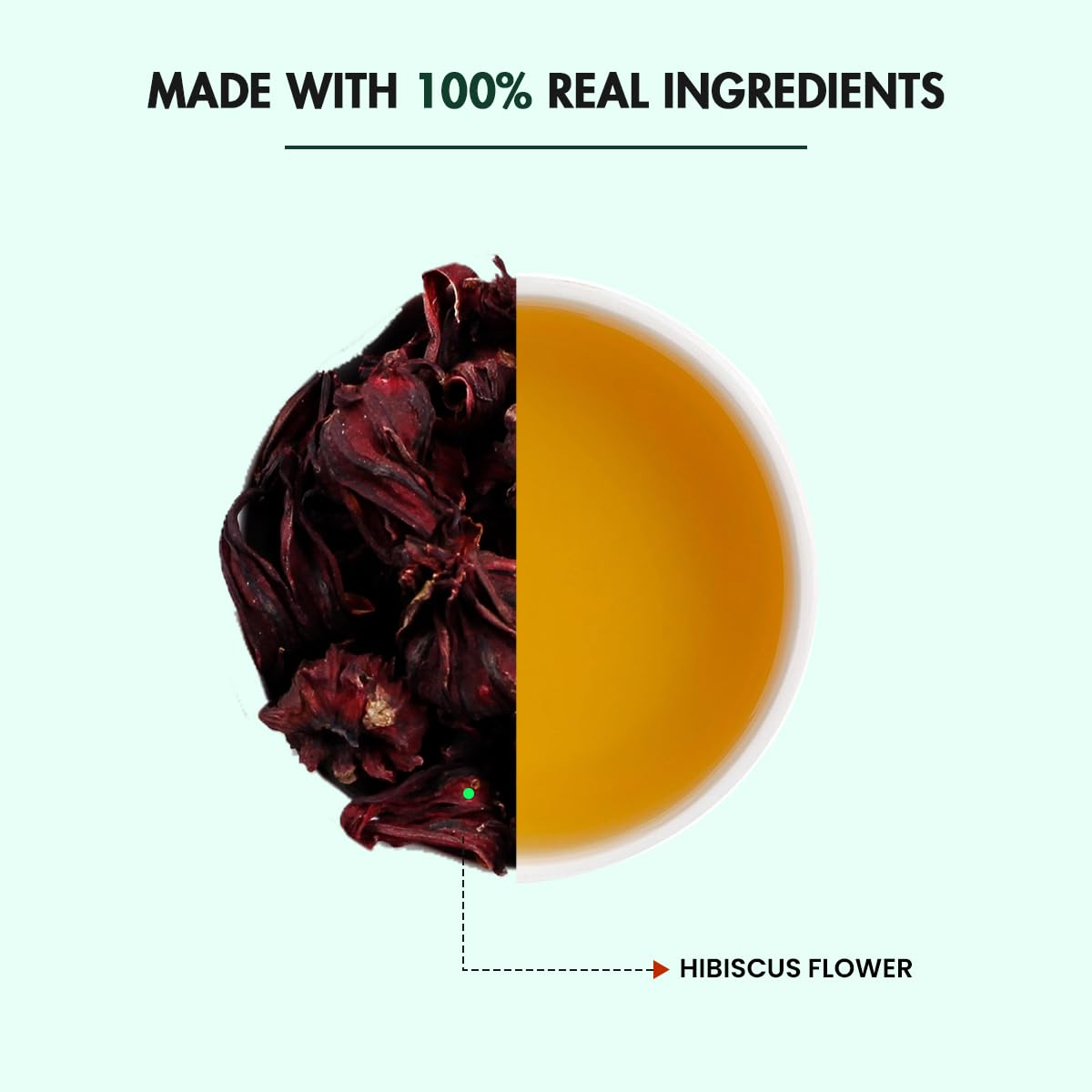 Tea Treasure Hibiscus Green Tea Powder - Distacart