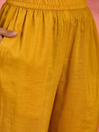 Joban Fashion Mustard Silk Embroidered Readymade Kurta Set - Distacart