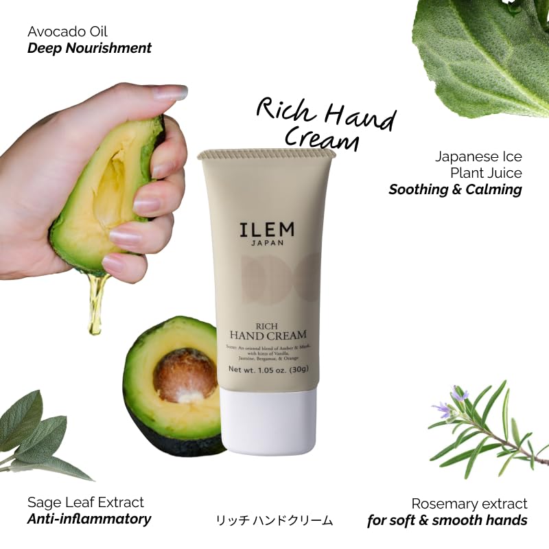 ILEM JAPAN Rich Hand Cream For Men & Women