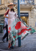 Monjolika Fashion Sophisticated Off White Colour Crepe Silk Elegant Saree - Distacart