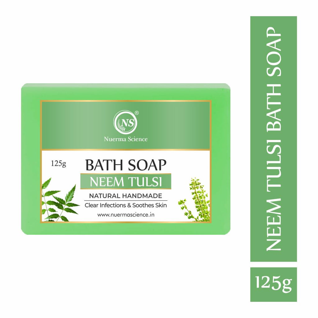 Nuerma Science Neem Tulsi Bath Soap | Purifies & Soothes Skin - Distacart