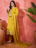 Joban Fashion Mustard Silk Embroidery Readymade Kurta Set - Distacart