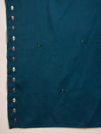 Joban Fashion Teal Silk Embroidery Readymade Kurta Set - Distacart