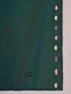 Joban Fashion Green Silk Embroidery Readymade Kurta Set - Distacart