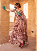 Monjolika Fashion Stunning Baby Pink Colour Printed Tissue Designer Saree - Distacart