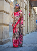 Monjolika Fashion Multi Colour Satin Silk Printed Lightwear Saree For Women - Distacart