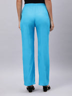 Souchii Blue Liva Ethnic Palazzos - Distacart