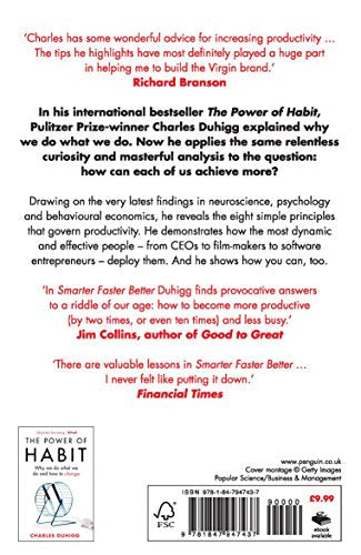 Smarter Faster Better: The Secrets of Being Productive