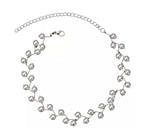 Silver-Toned Alloy Denty Look Pearl Necklace - The Pari
