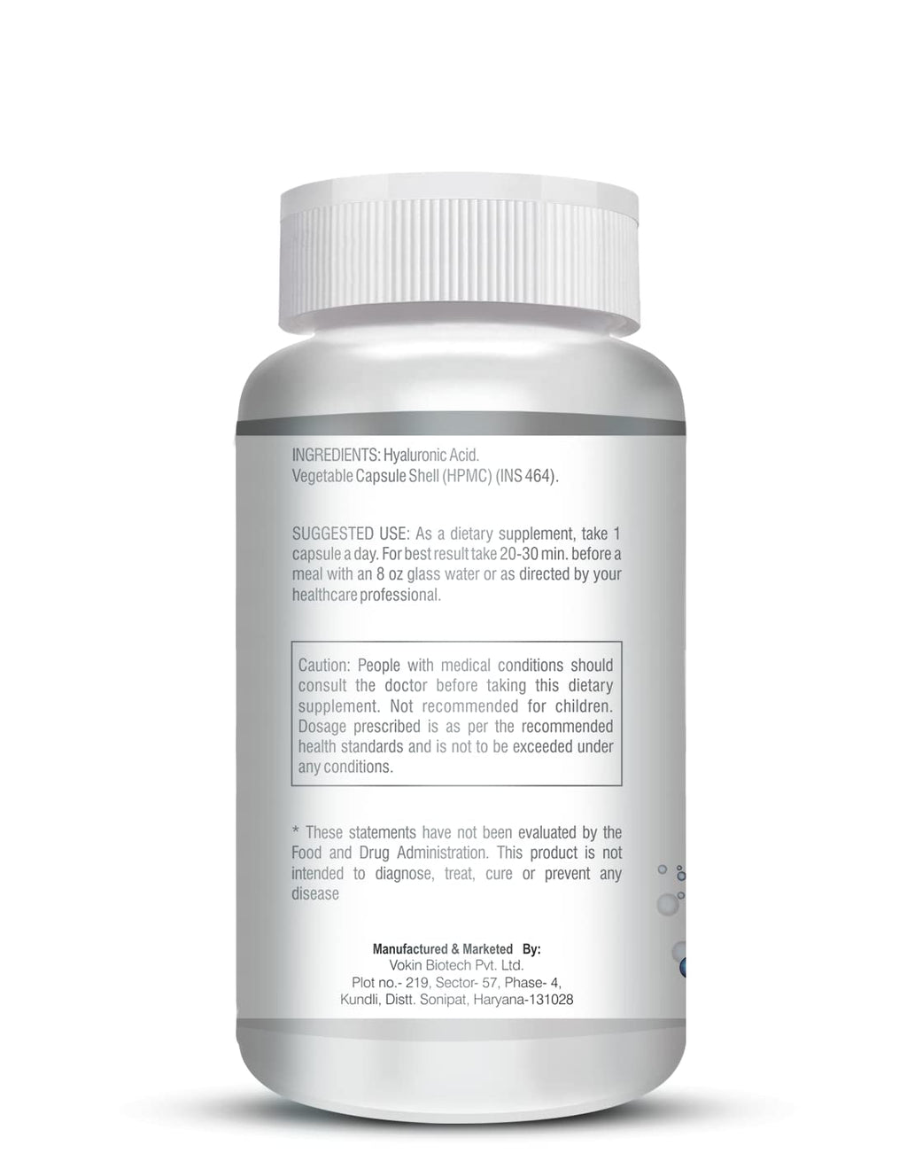 Vokin Biotech Hyaluronic Acid - Support Joint & Connective Tissues – 100mg