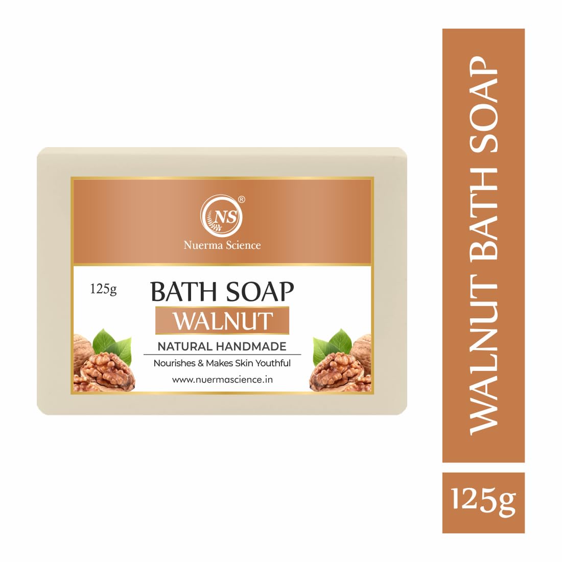 Nuerma Science Walnut Bath Soap | Nourishes & Makes Skin Youthful - Distacart