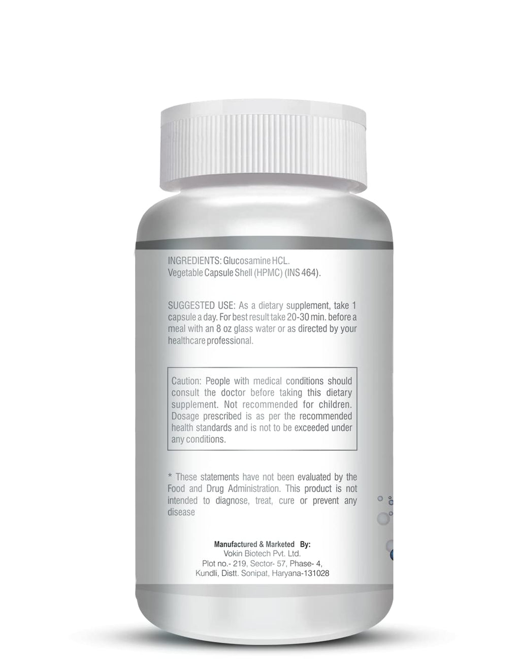 Vokin Biotech Glucosamine HCL Supplement Supports Joint Health -500mg