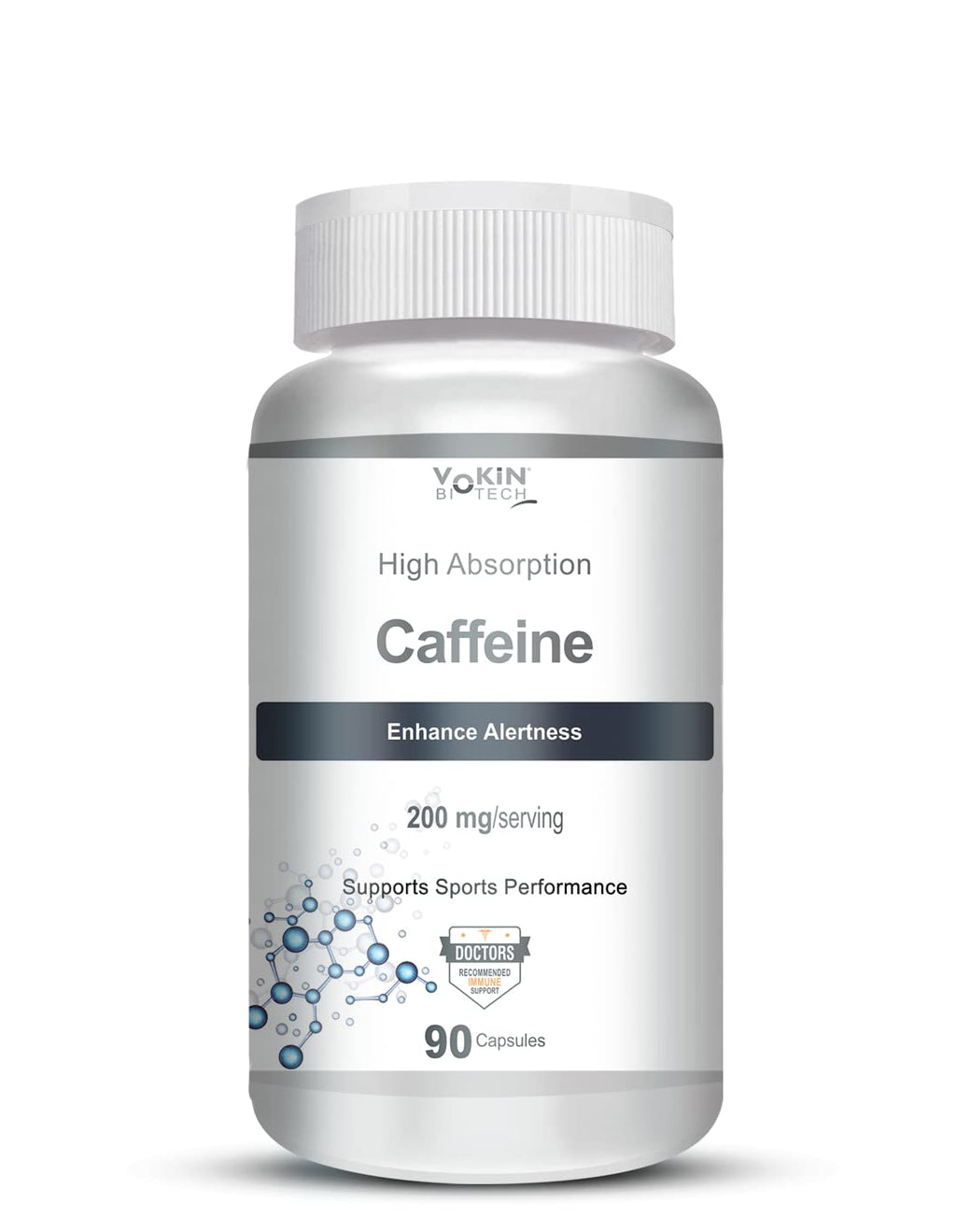 Vokin Biotech Caffeine Supports Sports Performance Enhances Alertness