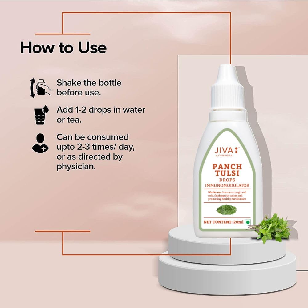 Jiva Ayurveda Tulsi Drops - Distacart