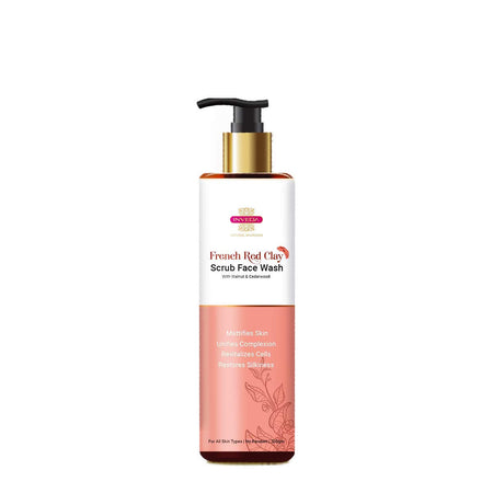 Inveda French Red Clay Scrub Face Wash