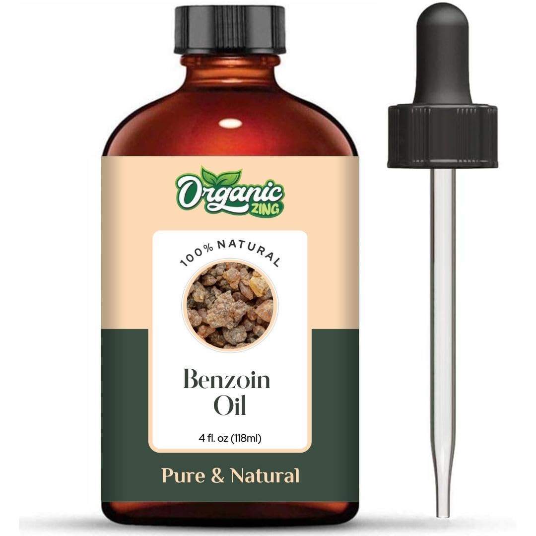 Organic Zing Benzoin (Styrax Benzoin) Oil | Pure & Natural Essential Oil for Skincare, Aroma & Diffusers