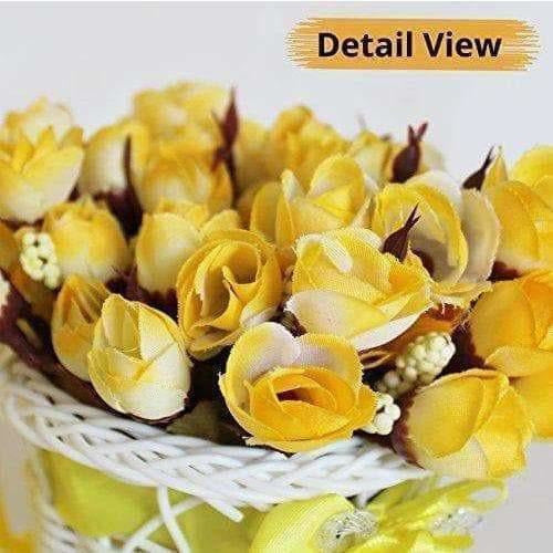 Cycle Shape Plastic Decoration Flower Vase with Peonies Bunch - Distacart