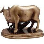 Kamdhenu Cow & Calf Brass Showpiece