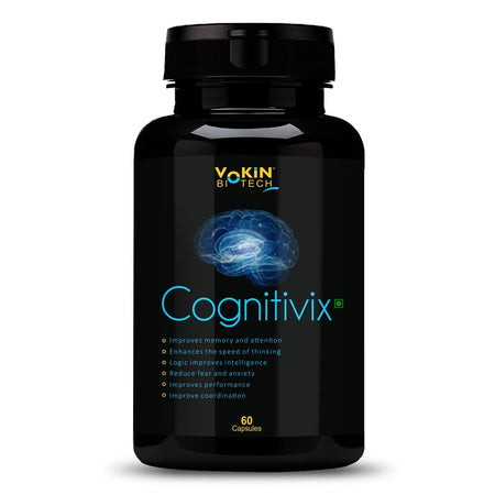 Vokin Biotech Cognitivix -Unique Brain activation Ginkgo Biloba With Ginseng extract Veg capsule