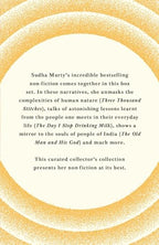 Discovering Sudha Murty’s Non-Fiction: Here, There and Everywhere, Three Thousand Stitches, Wise and Otherwise, The Day I Stopped Drinking Milk, The Old Man and His God