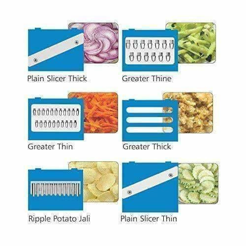 Blue Color - Premium Nicer vegetables and fruits Slicer Chippers and chopper