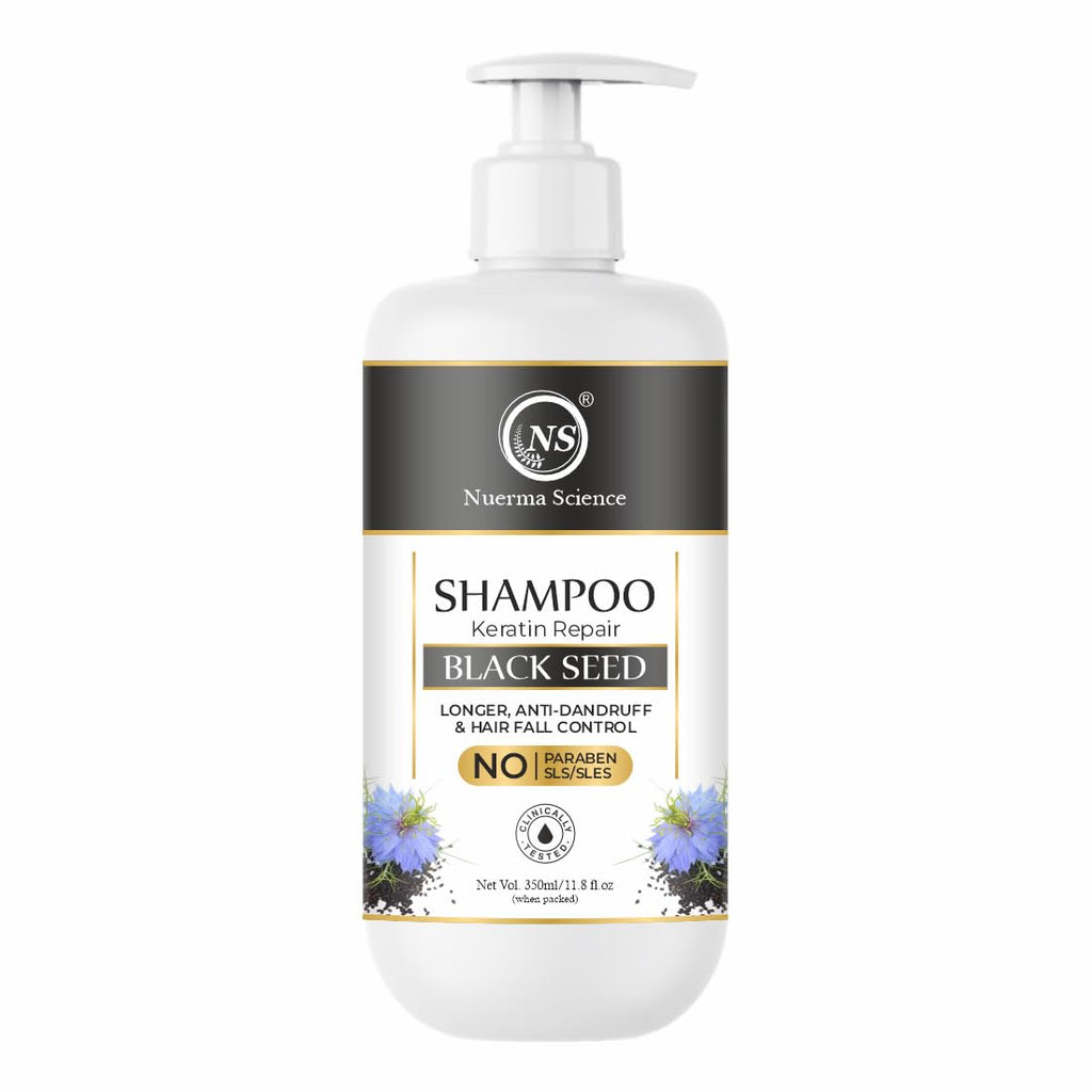 Nuerma Science Sulphate Free Keratin Repair Black Seed Shampoo For Keratin Botox and Coloured Hair