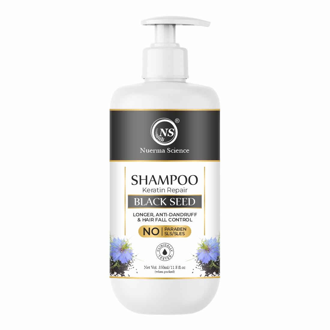 Nuerma Science Sulphate Free Keratin Repair Black Seed Shampoo For Keratin Botox and Coloured Hair