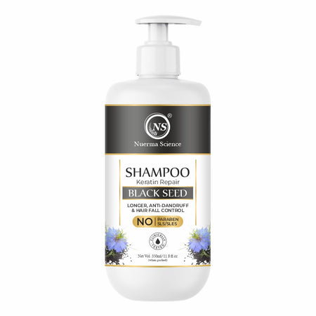 Nuerma Science Sulphate Free Keratin Repair Black Seed Shampoo For Keratin Botox and Coloured Hair