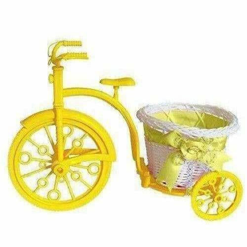 Cycle Shape Plastic Decoration Flower Vase with Peonies Bunch - Distacart