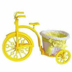 Cycle Shape Plastic Decoration Flower Vase with Peonies Bunch - Distacart