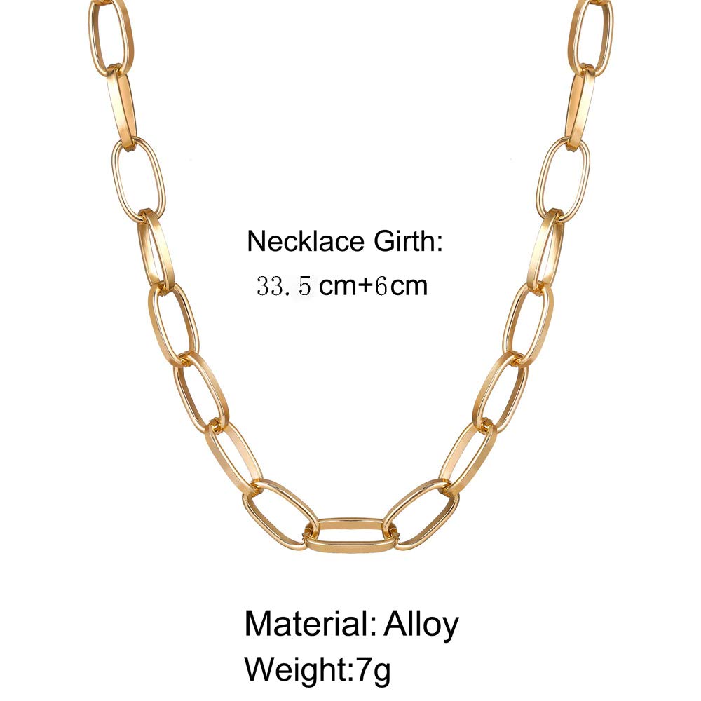 Gold-Toned Alloy Golden Chain Necklace - The Pari