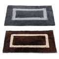 Handicraft Style Eco Series 2 Piece Cotton Blend Door Mat - 16"x24", Grey and Brown