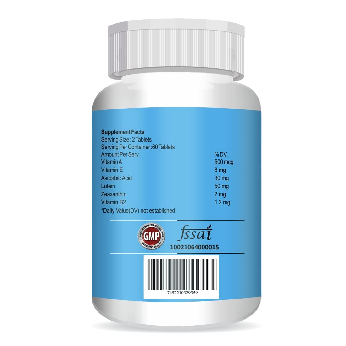Vokin Biotech Topviz Eye Care Supplement To Improve Vision, Blue Light & Digital Guard (Lutein, Zeaxanthin)