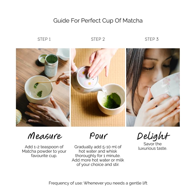ILEM JAPAN Japanese Matcha Tea (25g) | Pure Ceremonial Grade Organic Japanese Matcha|First Harvest|Authentic & Premium Matcha Tea Powder Sourced From Kagoshima,Japan