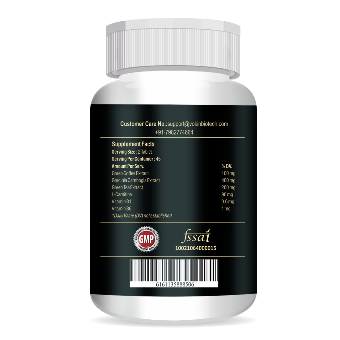 Vokin Biotech Slimherbal Tablets Support Reduce Belly Fat for Men & Women