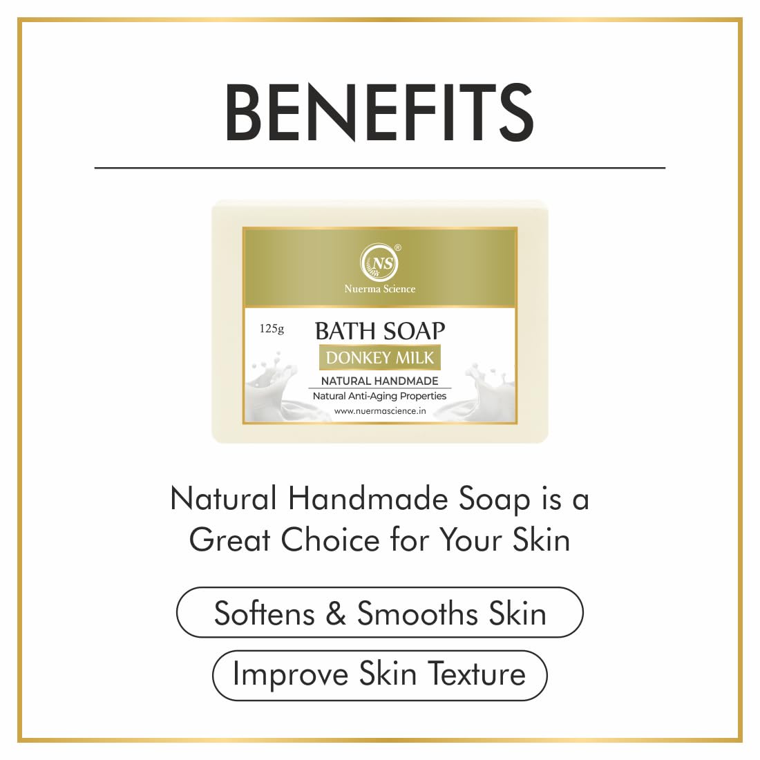Nuerma Science Donkey Milk Bath Soap | Nourishes & Revitalizes Skin - Distacart