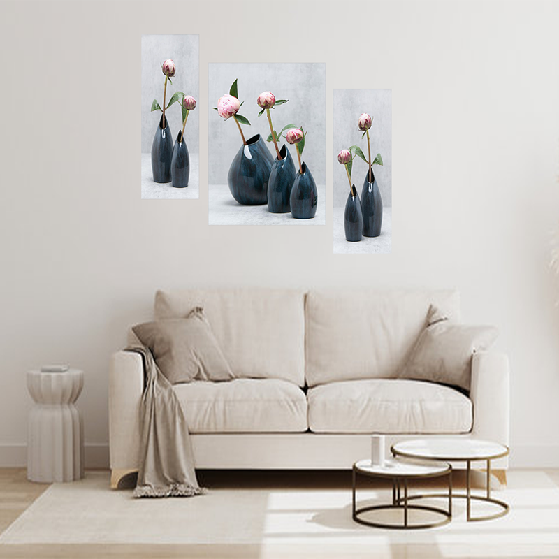 Tehzeeb Creations Set Of 3 Digital Wall Painting