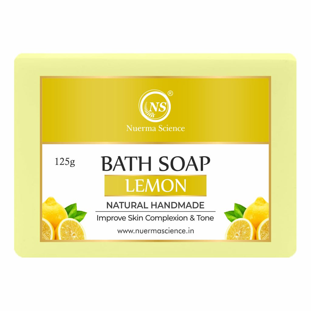 Nuerma Science Lemon Bath Soap | Improve Skin Complexion & Tone - Distacart