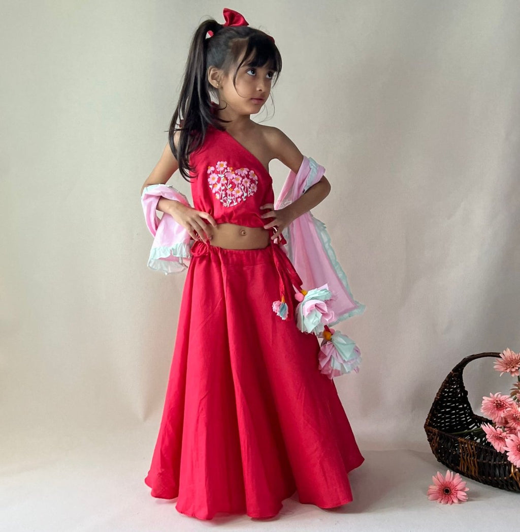 ArthLife Raspberry Pink Lehnga Set