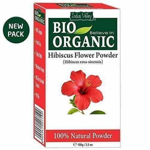Indus Valley Bio Organic Hibiscus and Reetha Powder with Tulsi, 300g