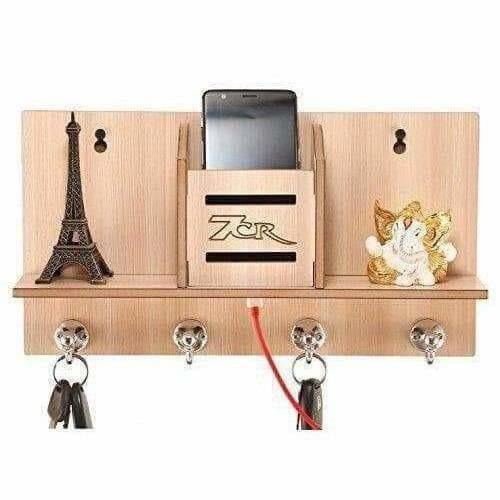 Mobile Stand for Charging Purpose with Multipurpose Hooks for Keys
