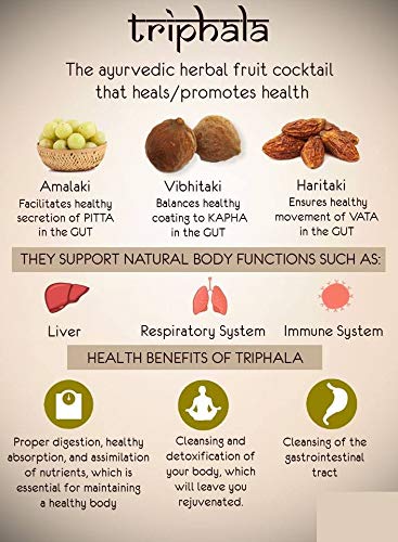 Luxura Sciences Organic Triphala Powder for Detoxification & Rejuvenation - Distacart