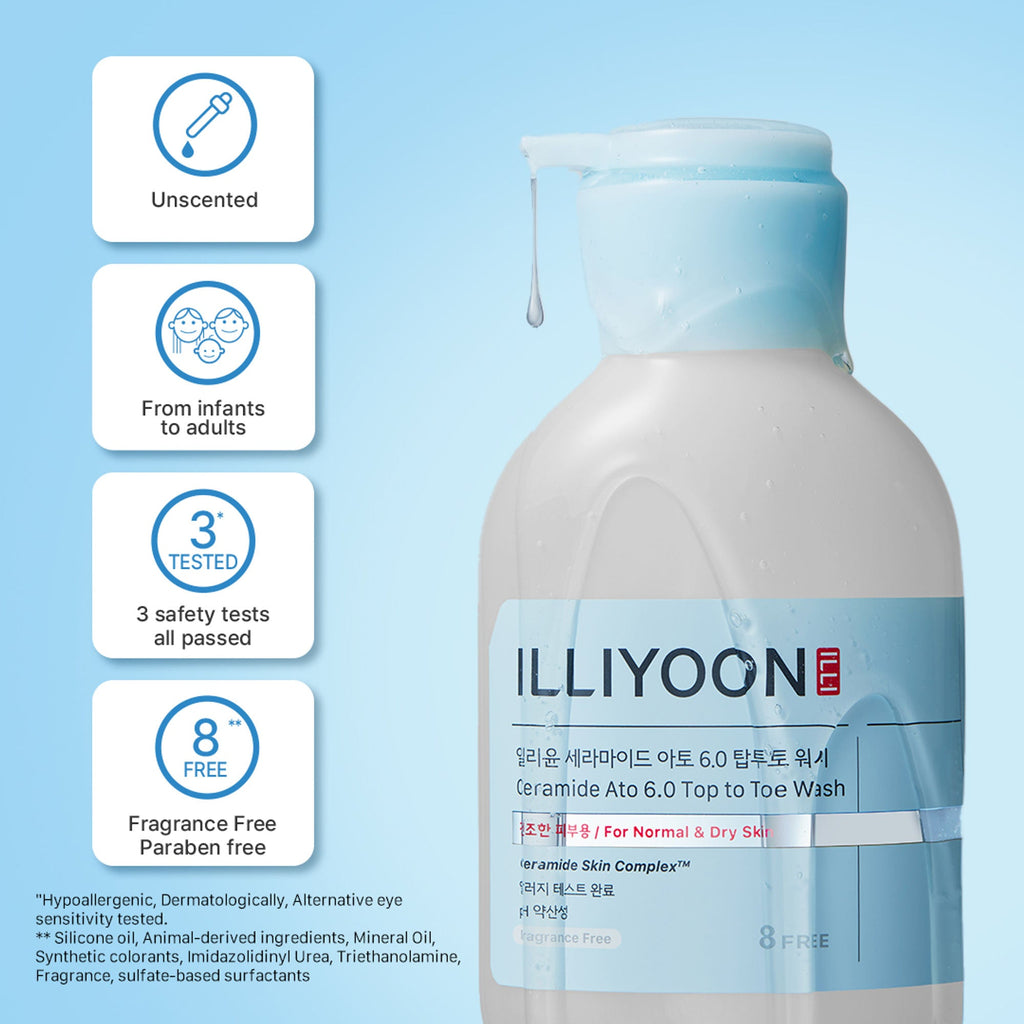 Illiyoon Ceramide Ato 6.0 Top To Toe Wash - Distacart