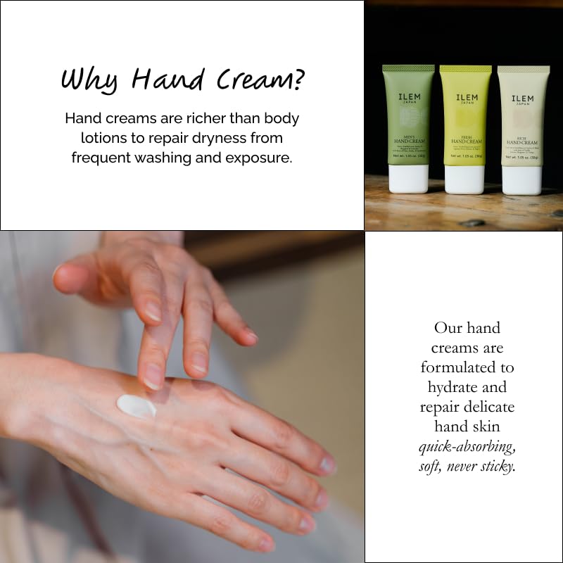 ILEM JAPAN Rich Hand Cream For Men & Women