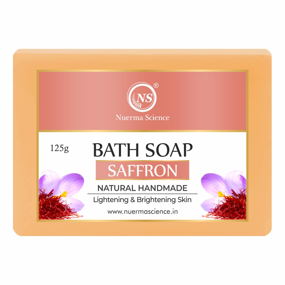 Nuerma Science Saffron Bath Soap | Lightening & Brightening Skin - Distacart