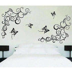 Lovely Black Butterflies Wall Sticker - Distacart