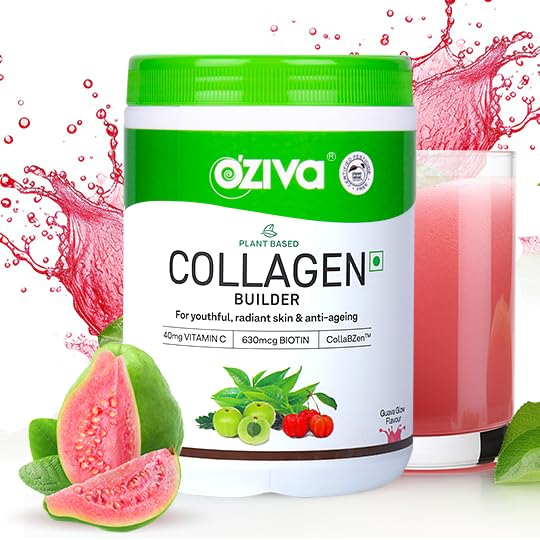 OZiva Vegan Collagen Builder with Biotin & Vitamin C For Brighter & Youthful Skin | Collagen Supplement For Women & Men | Plant Based Collagen Powder - Distacart