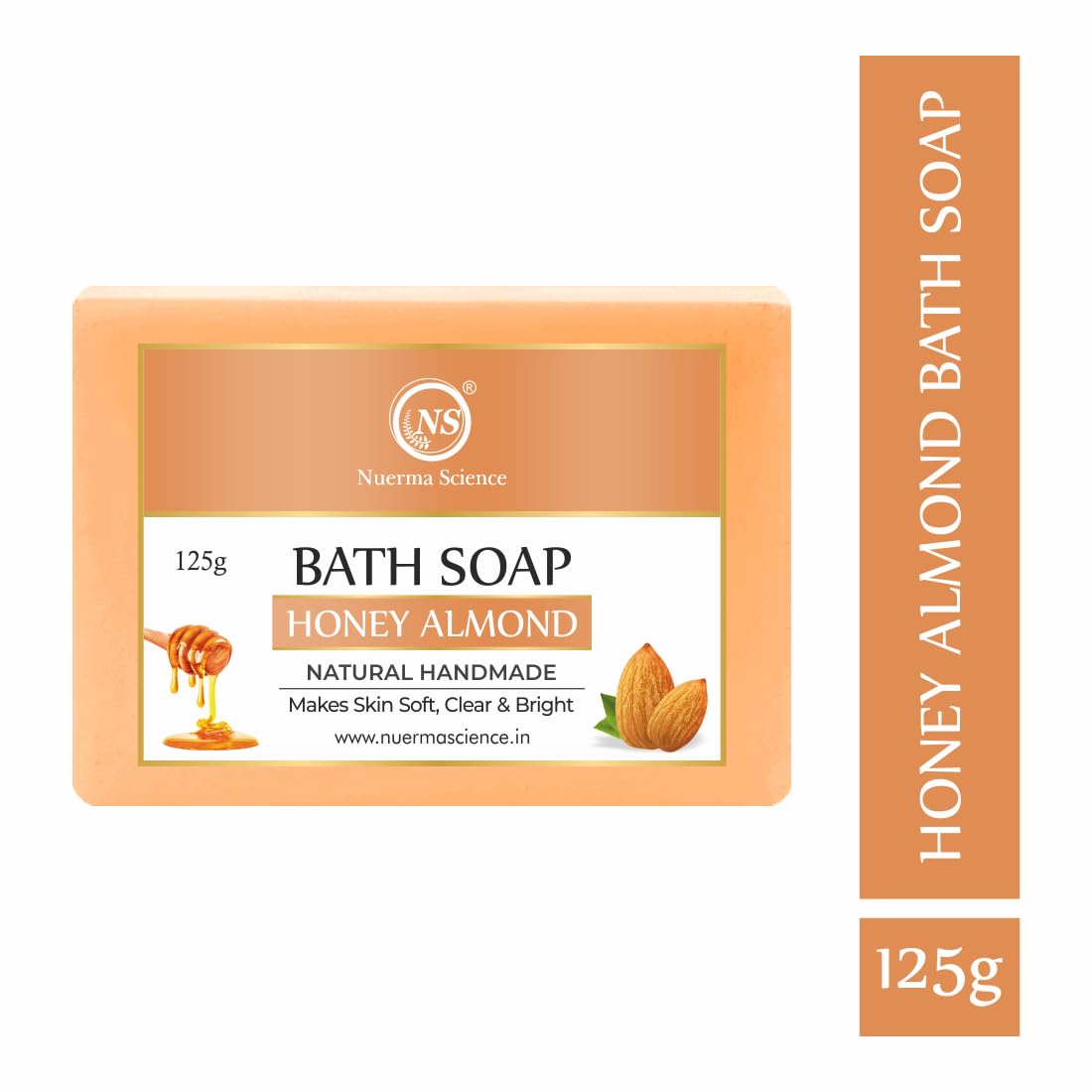 Nuerma Science Honey Almond Bath Soap | Nourishes & Softens Skin - Distacart