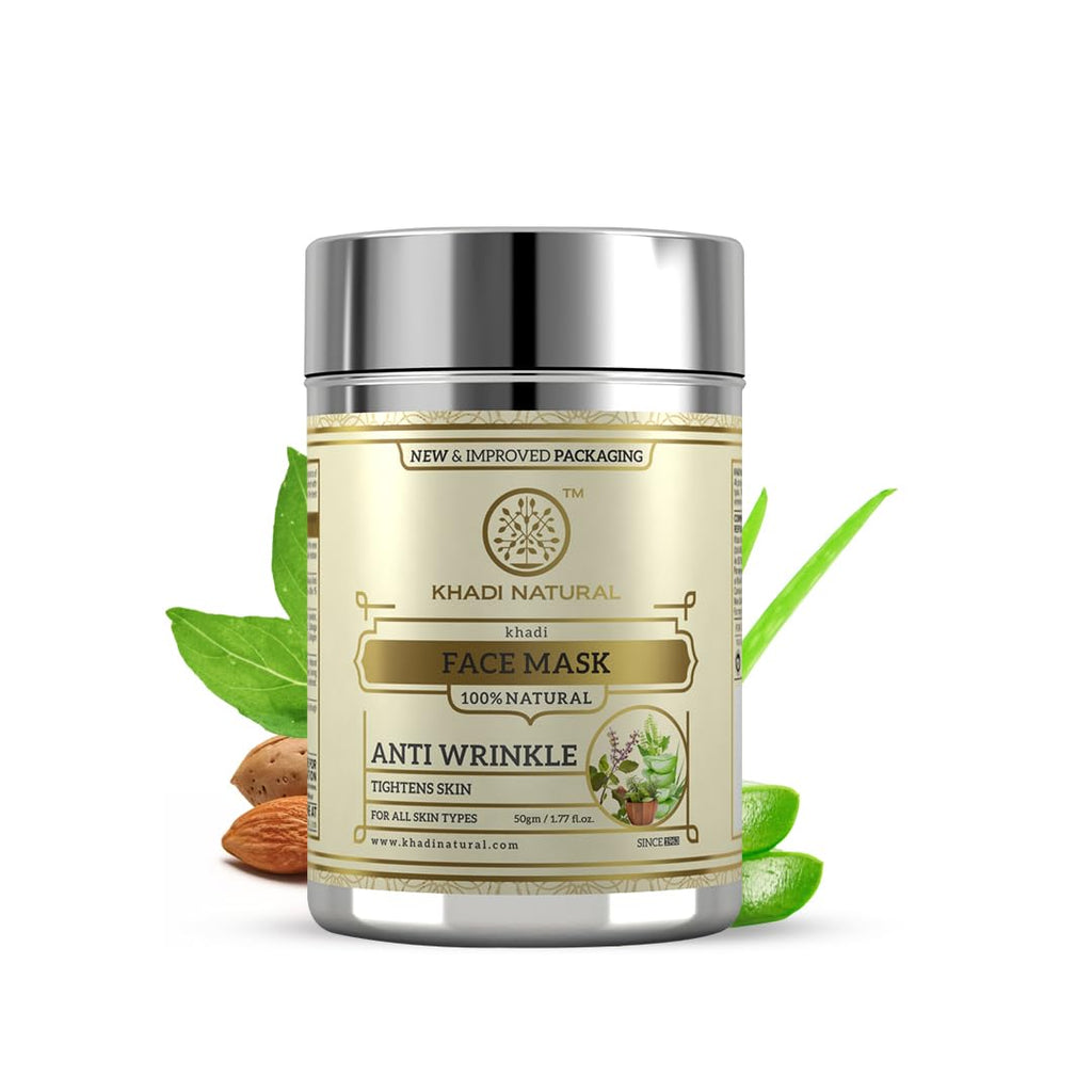 Khadi Natural Anti Wrinkle Herbal Face Mask - Distacart